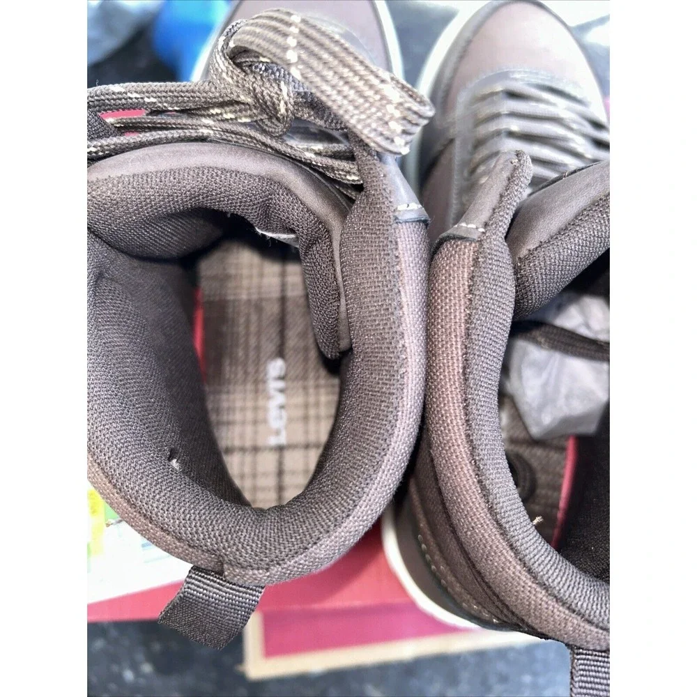 Levi's Liam High Boots Shoes Size 11 Med Brown‎ NIB